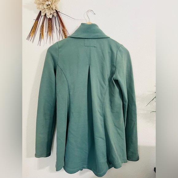 Anthropologie Saturday Sunday Green Shawled Draped Waterfall Cardigan Size XS - Picture 7 of 10